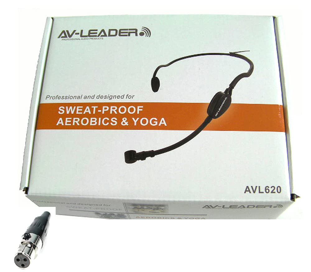 AVL620 Professional Water Resistant Headset Microphone for AKG Wireless Systems - Perfect for Aerobic, Yoga Classes & Fitness Instructors | Durable Sweatproof Mic for Gym, Dance & Outdoor Activities