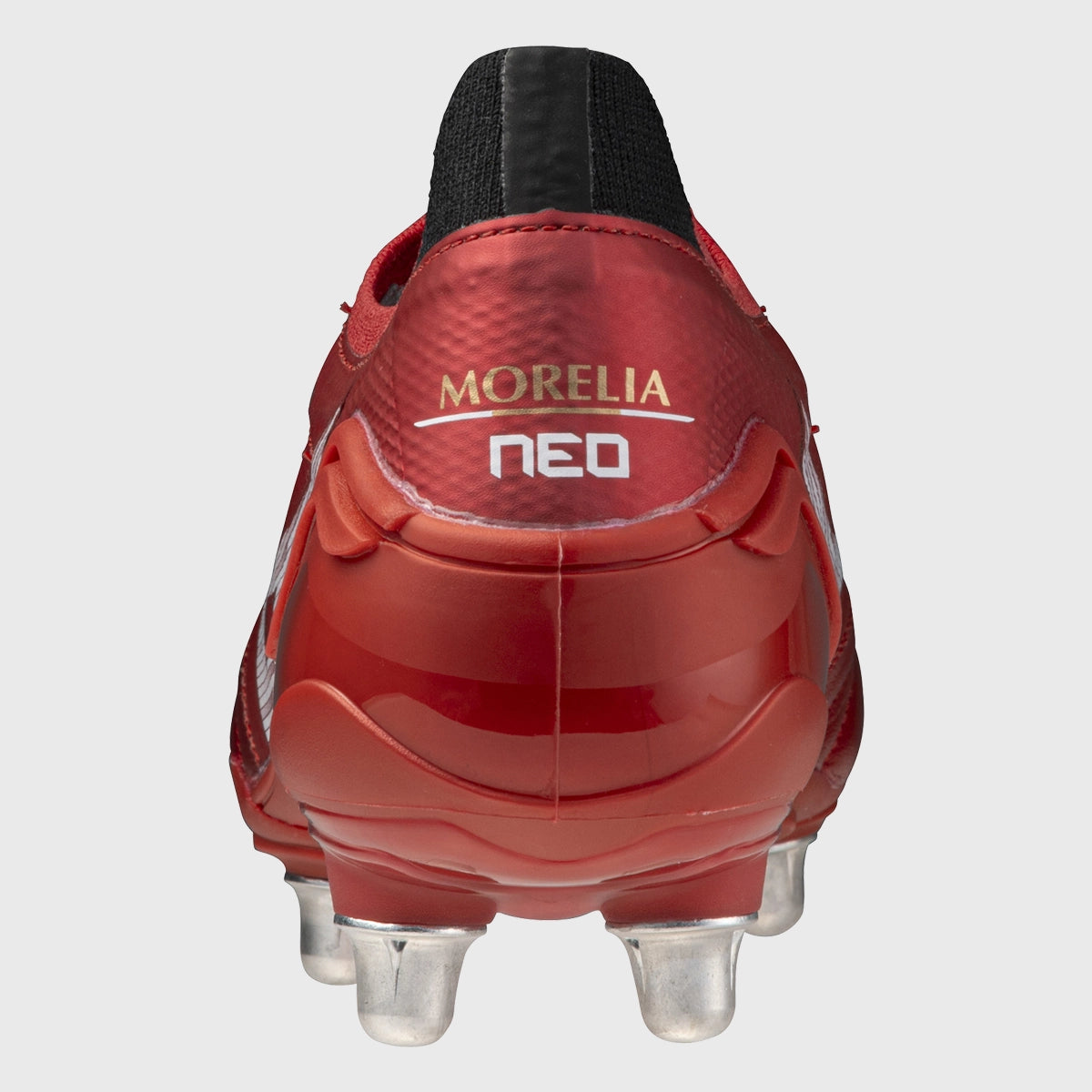 Mizuno Morelia Neo IV Beta Elite SI Rugby Boots - Lightweight Soccer Cleats for Men - Ruby Red - Perfect for Rugby, Football & Turf Training