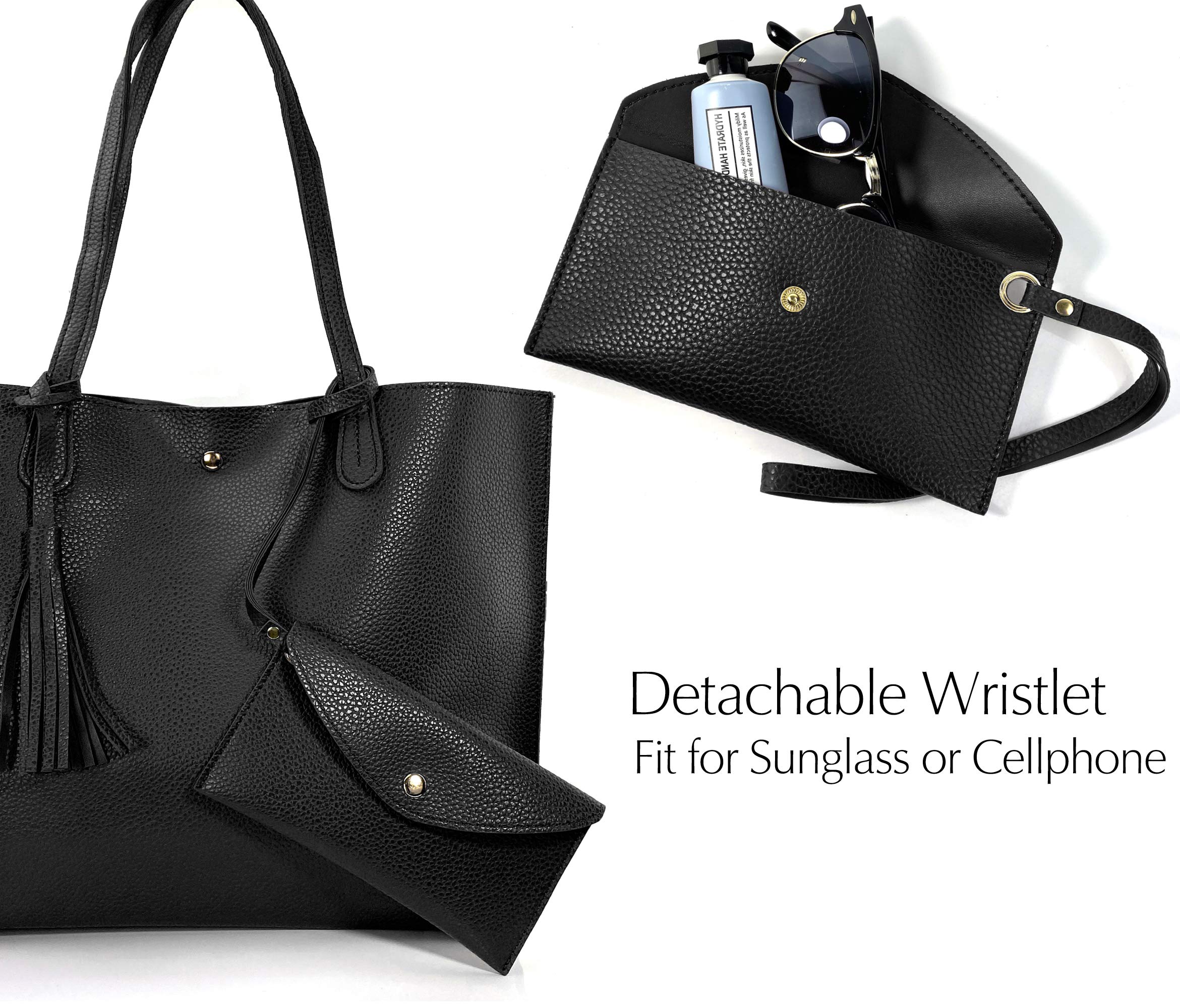 Stylish Minimalist Pebbled Faux Leather Tote Bag for Women - Perfect for Work, Travel & Everyday Use