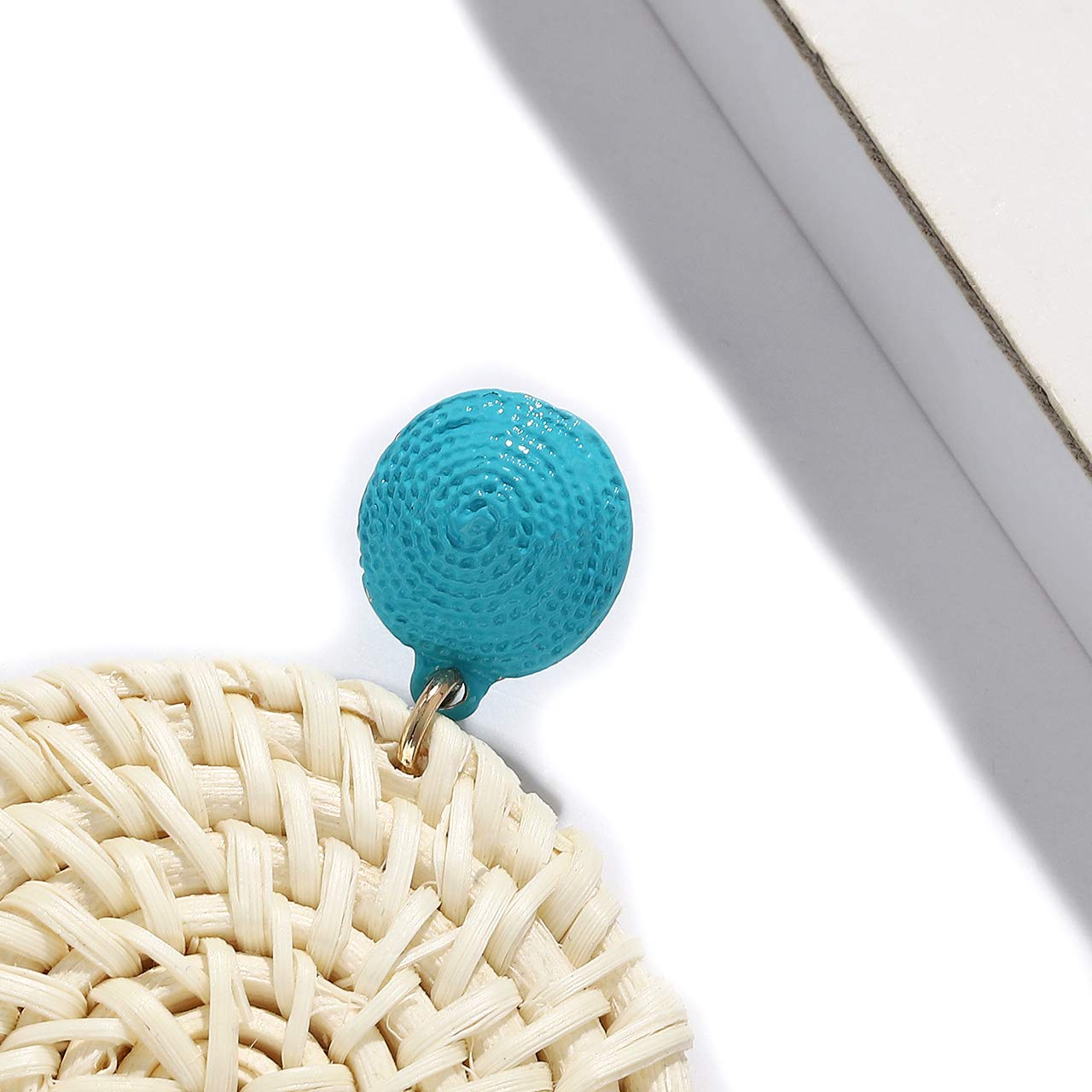Handmade Bohemian Rattan Earrings for Women - Lightweight Layered Tassel Drop Dangle Earrings with Wicker Straw Texture | Perfect for Summer Festivals, Beach Vacations & Boho Chic Outfits