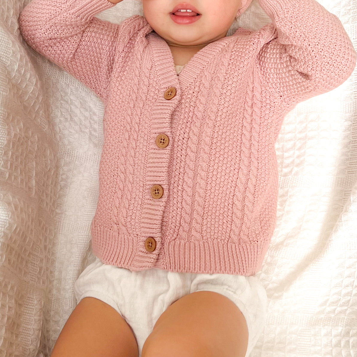 Soft Rosewood Knitted Cardigan for Women - Cozy Winter Sweater & Fall Layering Essential