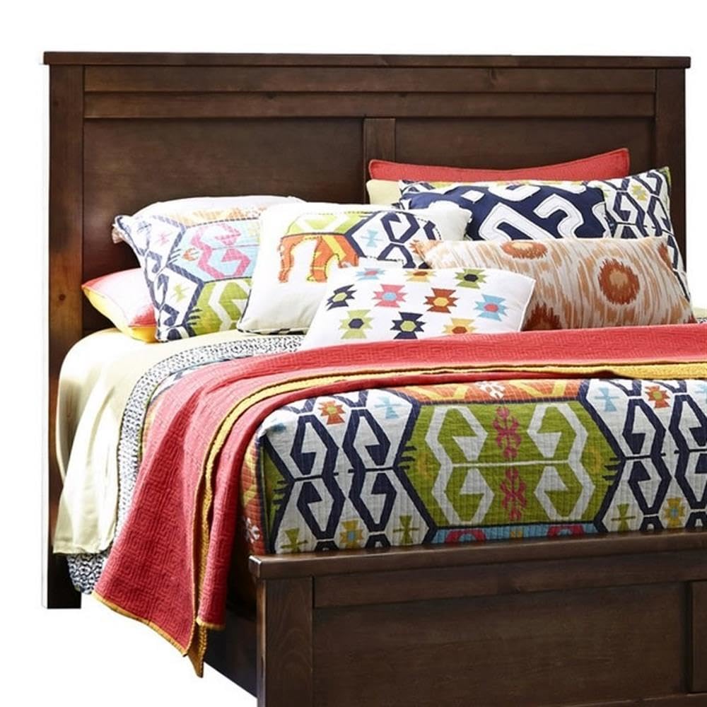 Progressive Furniture King Diego Headboard - Espresso Pine Finish for Bedroom Decor | Modern & Stylish Headboard for King Size Beds | Perfect for Master Bedroom, Guest Room, or Airbnb Staging