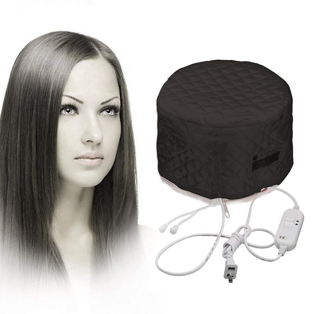 ZUCLLIN Thermal Hair Spa Cap with Steamer - Deep Conditioning Heat Treatment for Dry & Damaged Hair - Professional Hair Care at Home - Perfect for Salon Treatments, DIY Hair Masks & Deep Conditioning