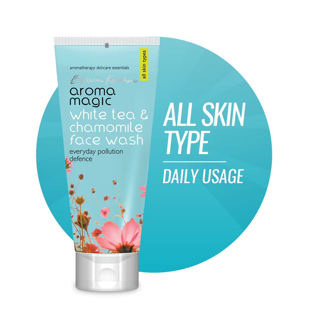 White Tea & Chamomile Face Wash 100ml - Gentle Cleansing for Sensitive Skin