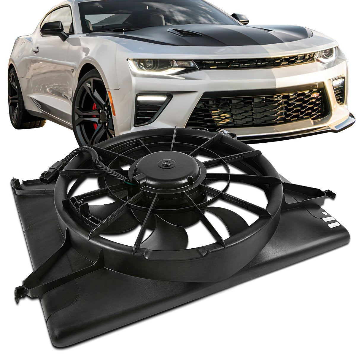 2006-2008 Hyundai Sonata 2.4L Radiator Cooling Fan Assembly Replacement Part HY3117100 - Perfect for Engine Overheating Prevention & Summer Driving