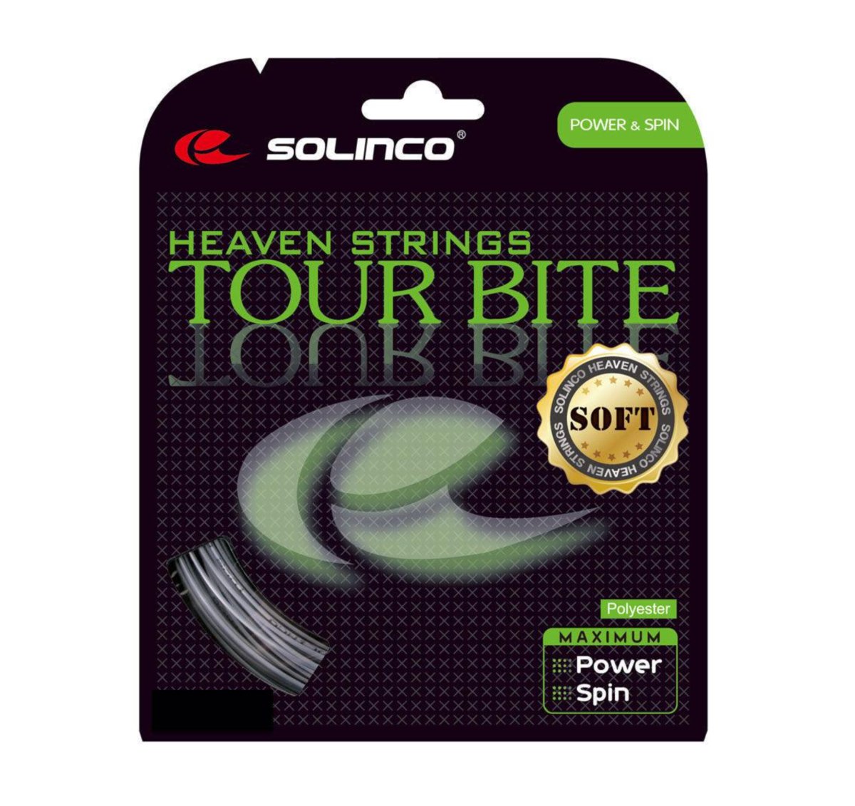 Solinco Tour Bite Soft 17 Tennis String - High Performance Polyester String for Control & Spin | Perfect for Competitive Players & Advanced Tennis Enthusiasts