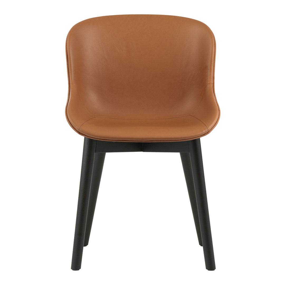 Hyg Side Chair with Wood Base & Full Upholstery - Modern Dining Chair for Kitchen, Living Room & Office