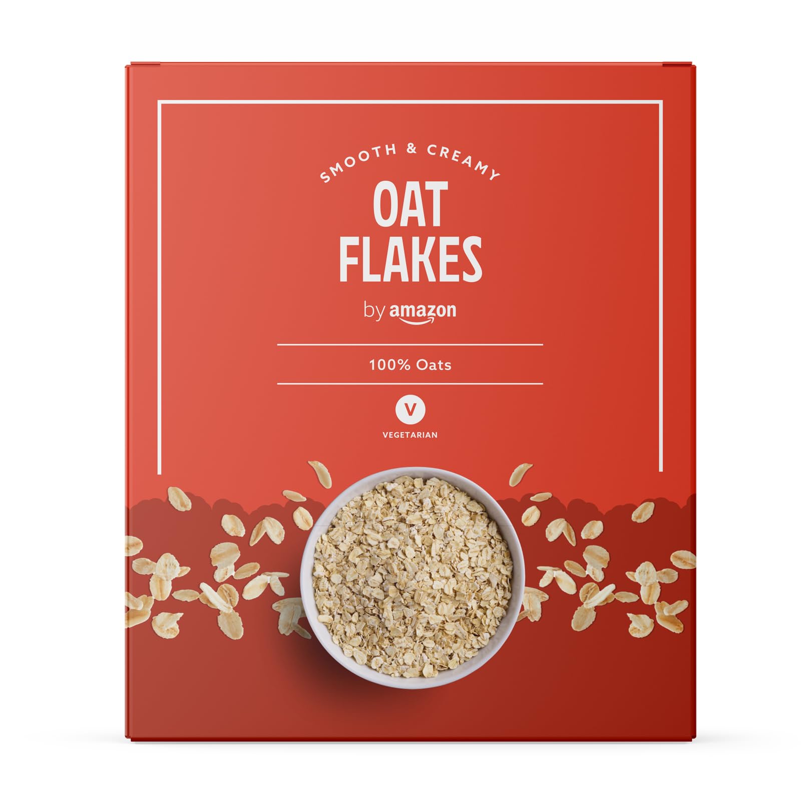 Organic Rolled Oats by Amazon - 500g (17.6 oz) | Non-GMO, Gluten-Free, Whole Grain Breakfast Cereal for Oatmeal, Baking & Smoothies | Healthy & Nutritious for Weight Loss & Heart Health