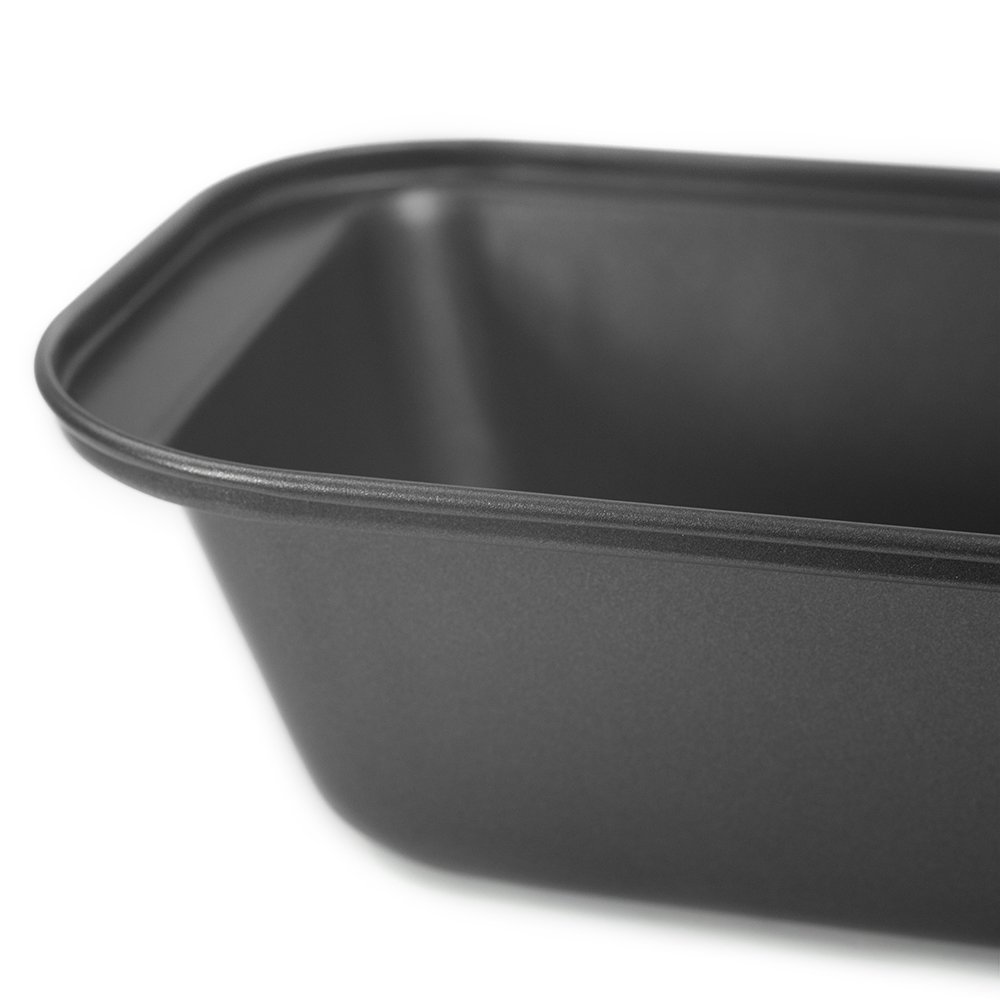 Home Basics Steel Loaf Pan (Silver) - Nonstick Small Bread Baking Pan for Homemade Bread, Banana Bread & Meatloaf | Dishwasher Safe & Oven Safe | Perfect for Baking, Cooking & Meal Prep
