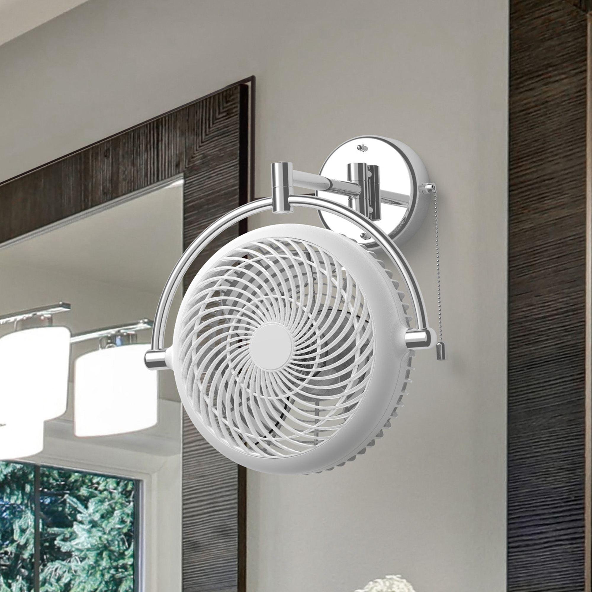 13 Inch Industrial Style Bathroom Ceiling Fan with Pull Chain - Waterproof Exhaust Fan for Bathroom, Laundry Room & Garage Ventilation