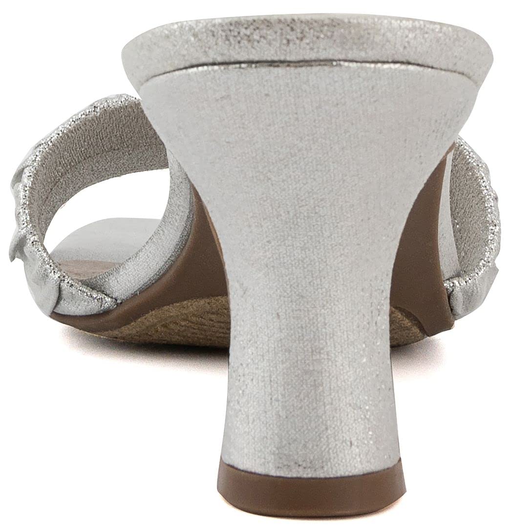 London Fog Women's Leana Comfort Heeled Sandals for Dressy Occasions