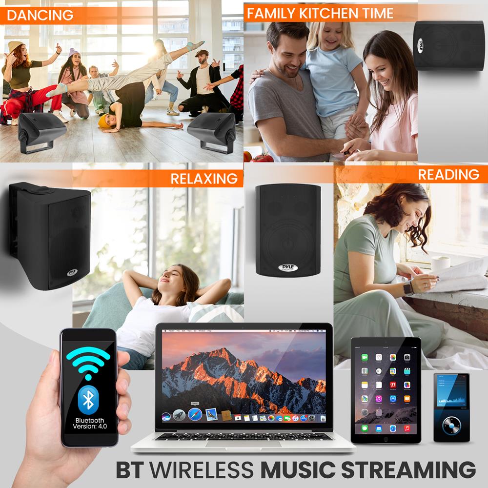 Pro Active Wireless Bluetooth Speaker - Portable Waterproof Outdoor Speaker for Camping, Beach, Pool Party & Travel | High-Quality Sound & Bass | Long Battery Life