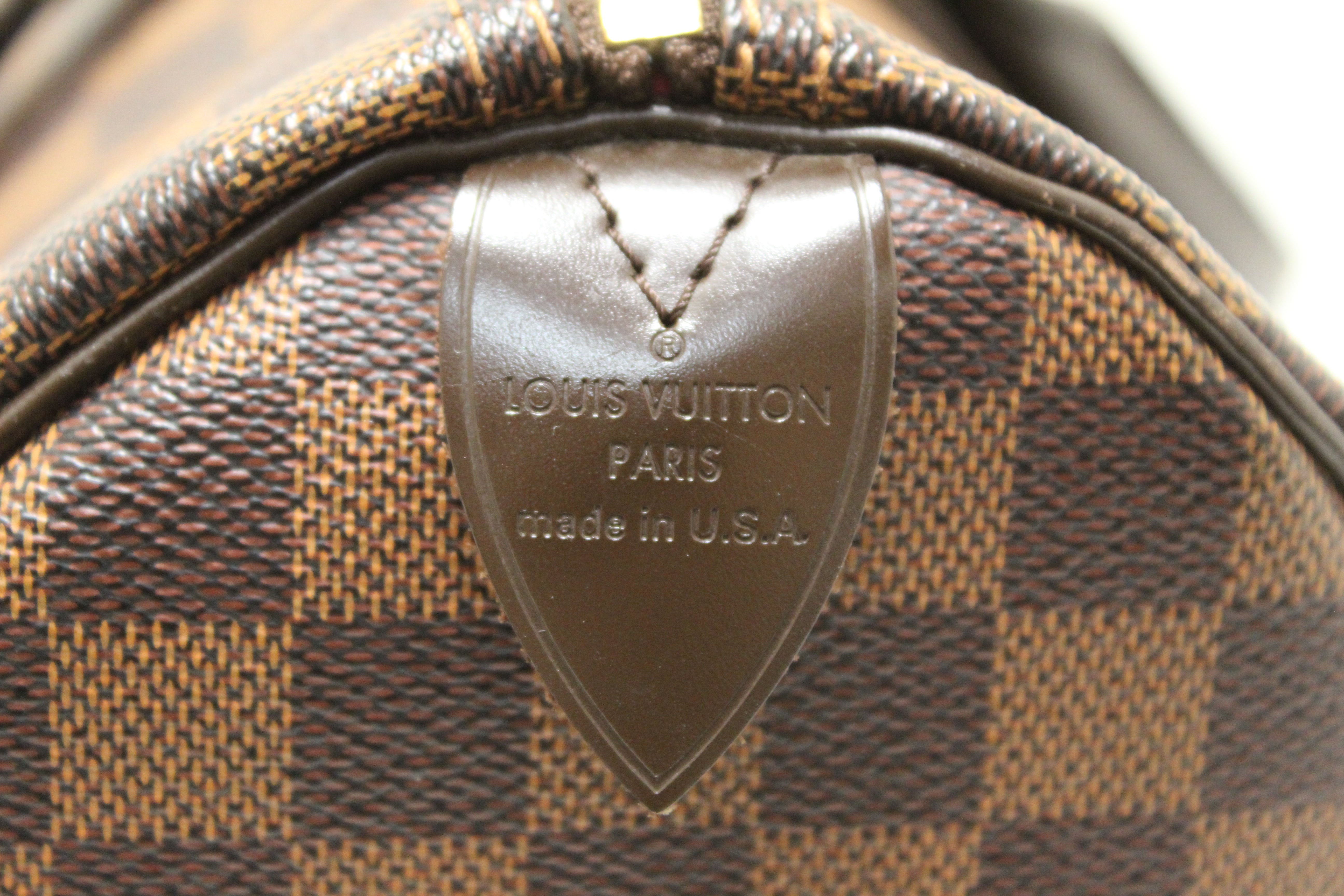Authentic Louis Vuitton Damier Ebene Speedy 35 Handbag for Women - Luxury Designer Shoulder Bag & Travel Tote - Perfect for Work, Travel & Everyday Use