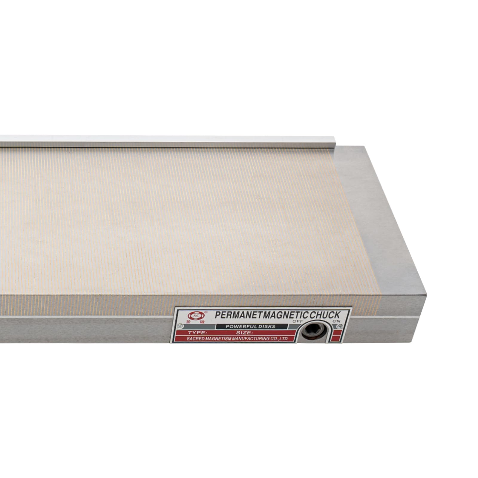 High Power Permanent Magnetic Chuck 130N/cm² - Fine Pole Rectangular Magnetic Chuck for Surface Grinders & Tool Grinders | Perfect for Precision Grinding, Metalworking & Industrial Applications