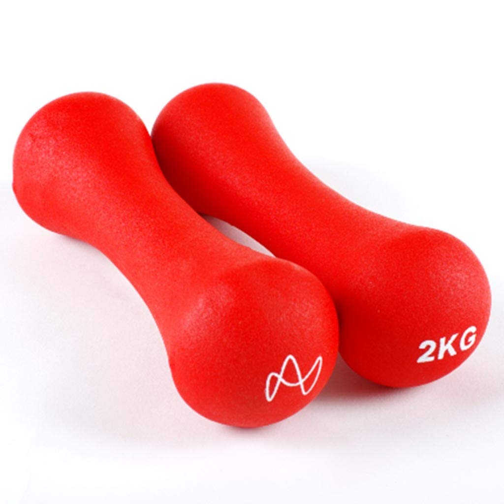 Neoprene Dumbbells 2x2kg Set - Lightweight Home Gym Weights for Arm & Hand Exercises - Perfect for Strength Training, Fitness & Toning - Ideal for Home Workouts & Small Spaces