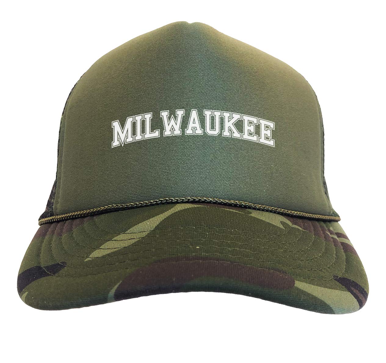 Milwaukee State University Camouflage Trucker Hat - Adjustable Snapback Cap for Outdoor Sports, Hunting, and Casual Wear