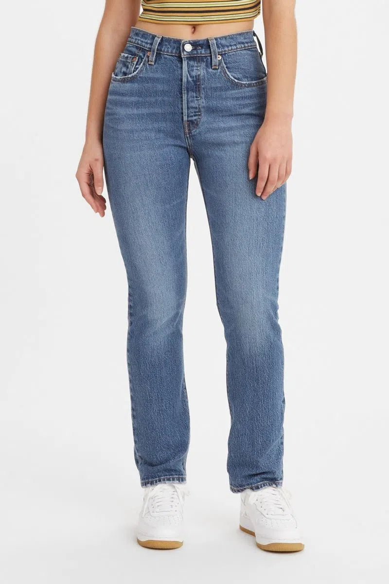 Levi's 501 Women's Medium Indigo Jeans - Classic Fit Denim Pants for Casual Wear & Everyday Style