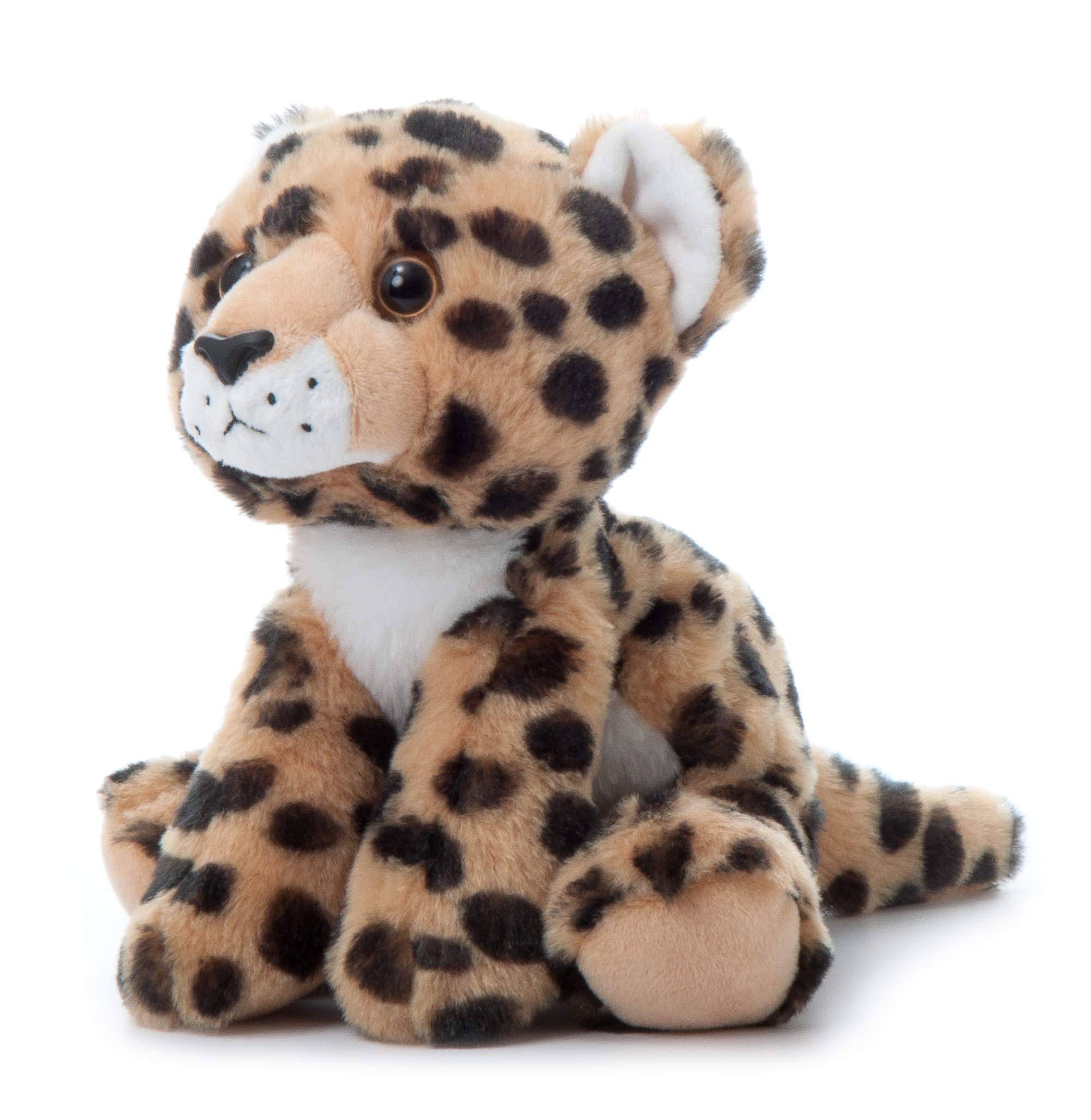 Cute 9-inch Cheetah Stuffed Animal Plush Toy - Perfect Gift for Kids & Wild Animal Lovers | Soft Zoo Animal Companion for Bedtime, Nursery Decor & Safari Themed Play