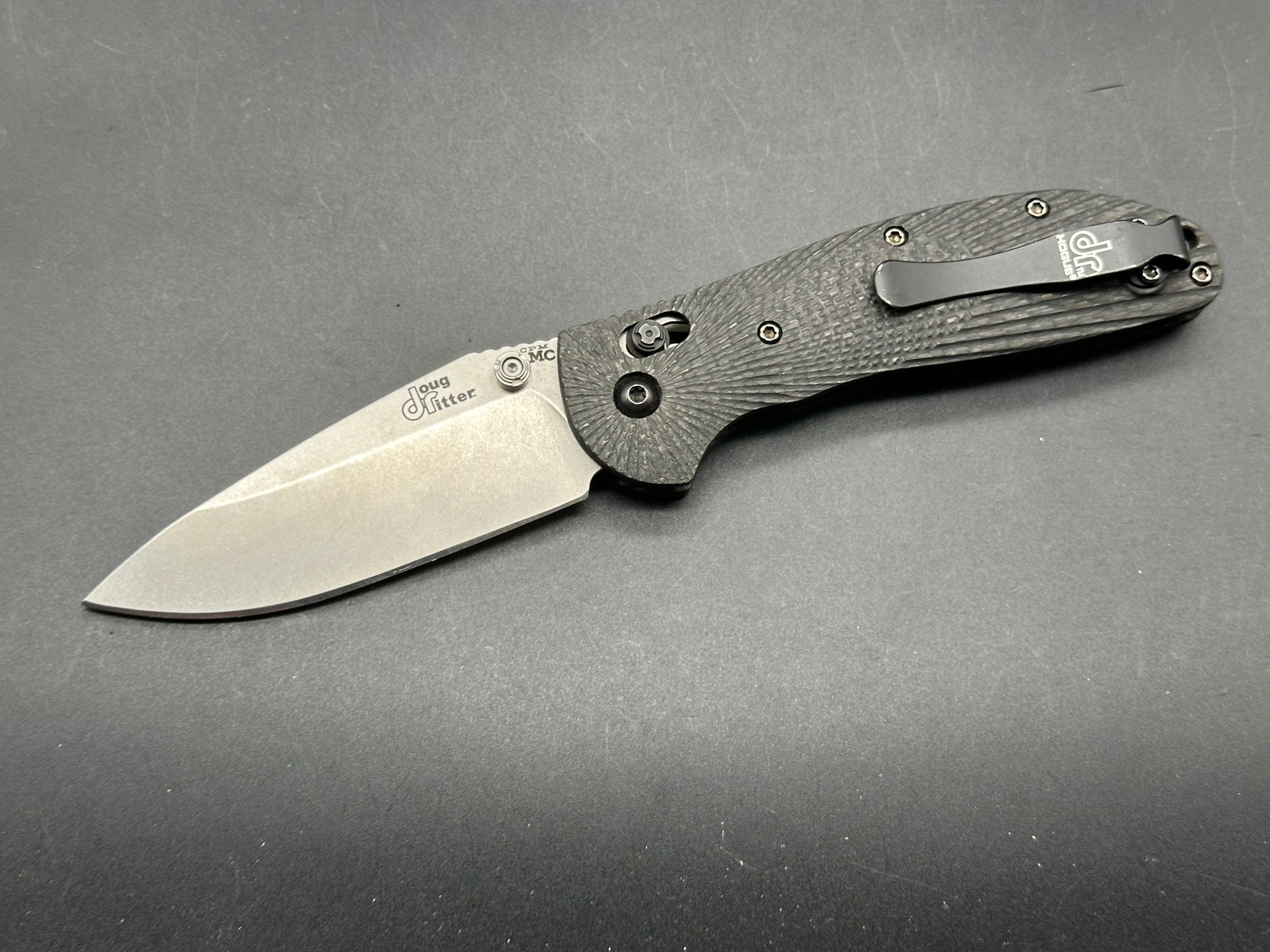 Hogue Doug Ritter RSK Full Size Folding Knife - Carbon Fiber Handle, MagnaCut Blade - Used in Great Condition | Outdoor Survival, Camping, EDC, Tactical Use