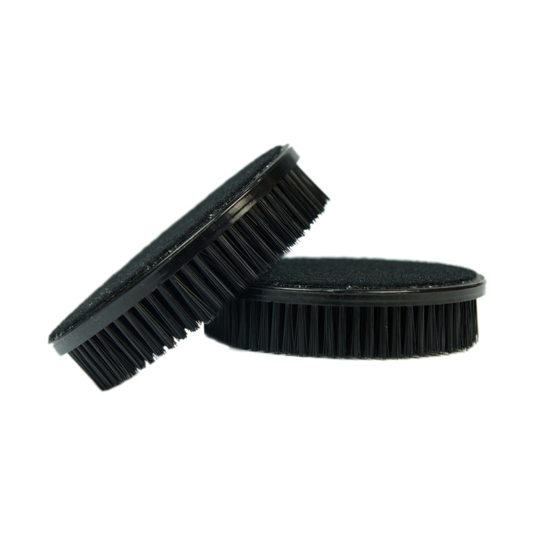 5-Piece Rotary Upholstery Power Brush Set with 1 Bristle & Velcro Backing (2-Pack) - Perfect for Car Detailing, Furniture Cleaning & DIY Upholstery Projects