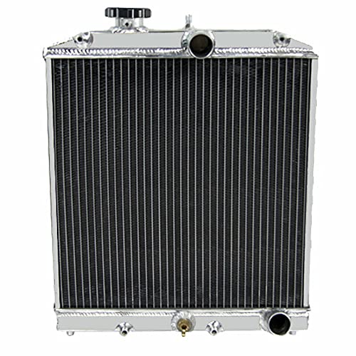 High-Performance Aluminum Radiator for 1992-2001 Acura Honda Integra Civic Del Sol | D15 EK EG DB DC L4 Engine | 4-Row Cooling System with Shroud & Fan Relay | Perfect for Street Racing & Daily Driving