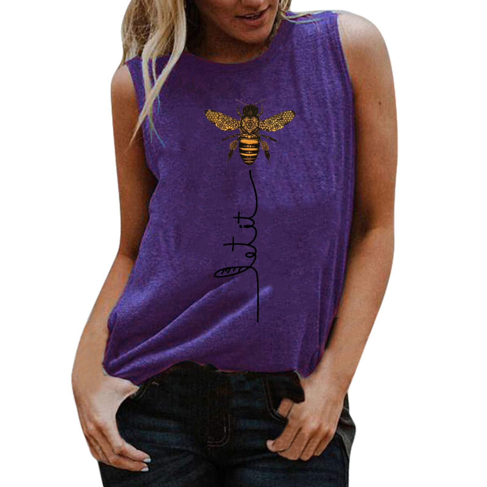 Women's Active Wear T-Shirts - Fashion Short Sleeve Printed Blouse, Casual O-Neck Top Tunics for Yoga, Gym & Everyday Wear
