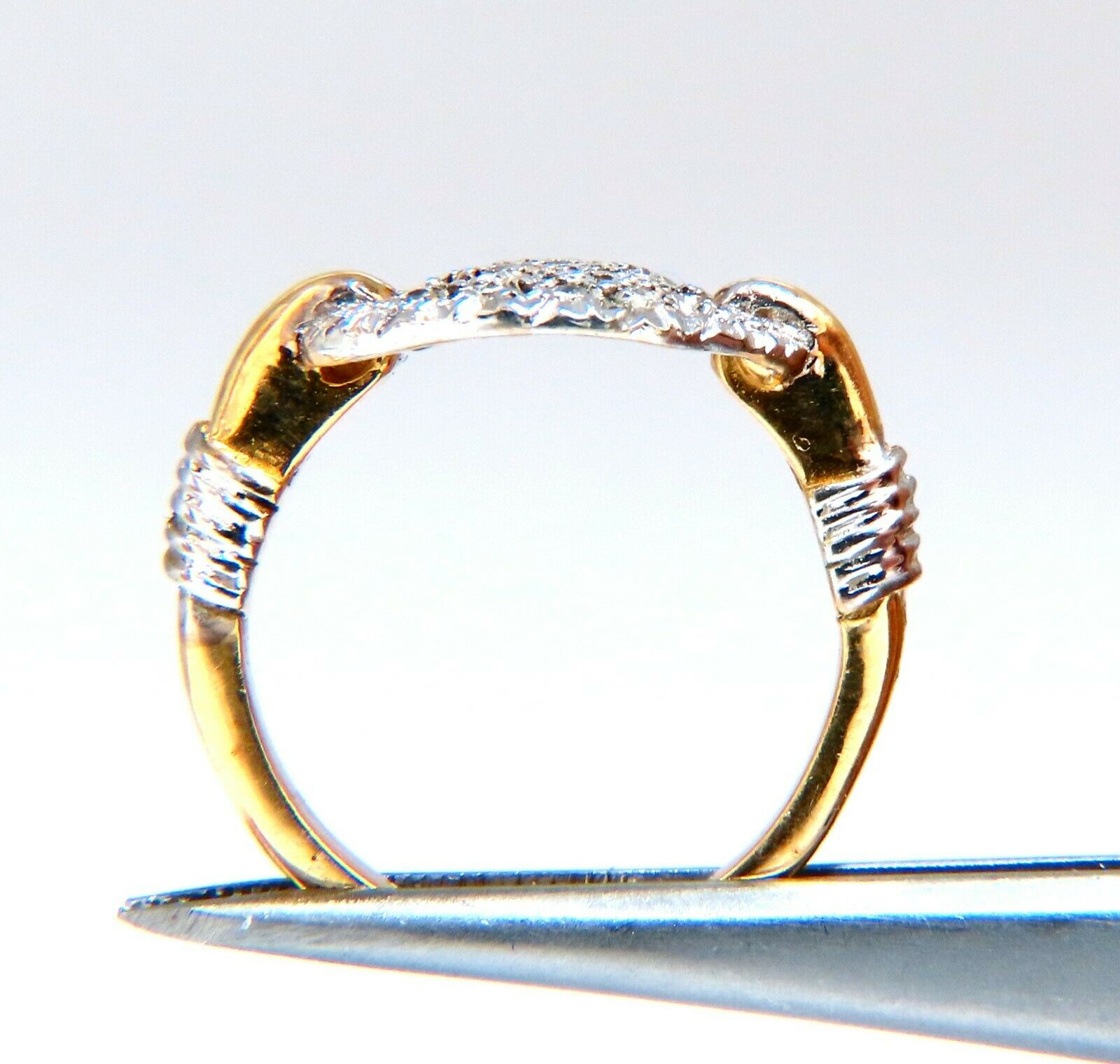 14kt Gold Mariner Sailor Slip Knot Ring with 0.30ct Natural Diamonds - Perfect for Nautical Weddings, Anniversary Gifts & Everyday Elegance
