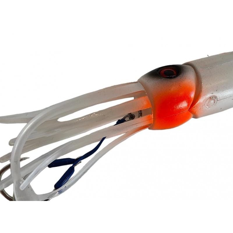 Premium VETROS PVC Squid Fishing Lures for Grouper, Snapper, Tuna & Amberjack - Saltwater Fishing Bait for Offshore & Deep Sea Angling
