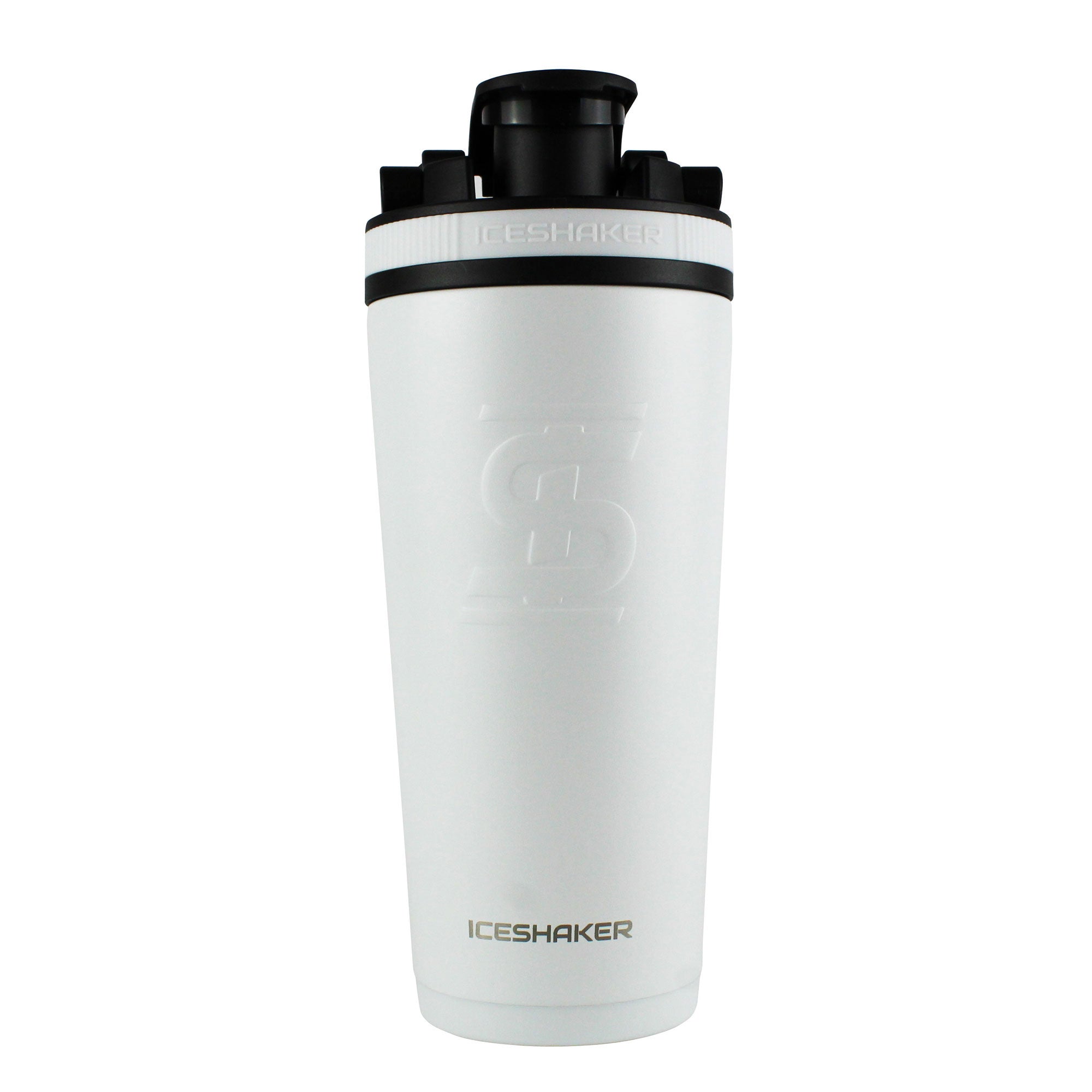 Arizona State 26oz Insulated Stainless Steel Ice Shaker Bottle - Official Licensed College Sports Water Bottle for Gym, Workout & Outdoor Activities | Keeps Drinks Cold for 24 Hours | White
