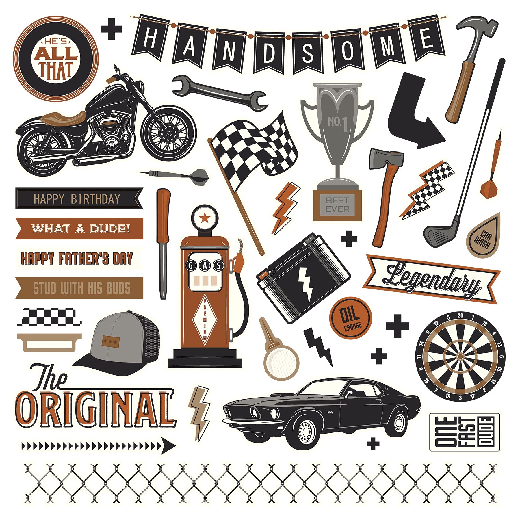 Grease Monkey Stickers 12x12 Inch - Premium Automotive Decals for Cars, Trucks & Motorcycles - DIY Garage Decor & Workshop Essentials