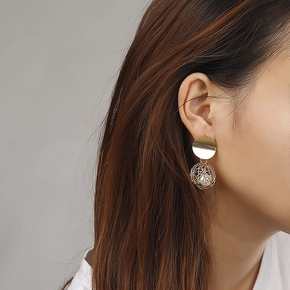 Elegant Brass and Crystal Drop Earrings for Women & Girls – Perfect for Parties, Weddings & Evening Events
