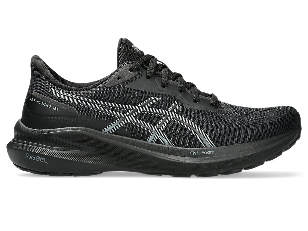 ASICS Women's GT 1000 13 Running Shoes - Black/Black | Lightweight Cushioned Sneakers for Women Jogging, Gym Workouts & Daily Walking