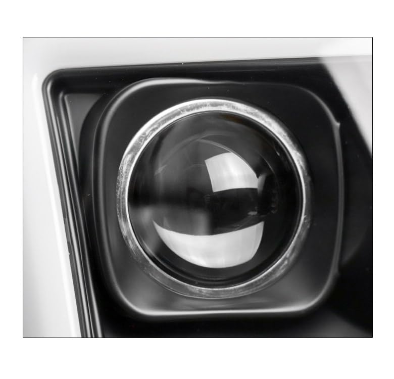 LED Black Projector Headlights with 6