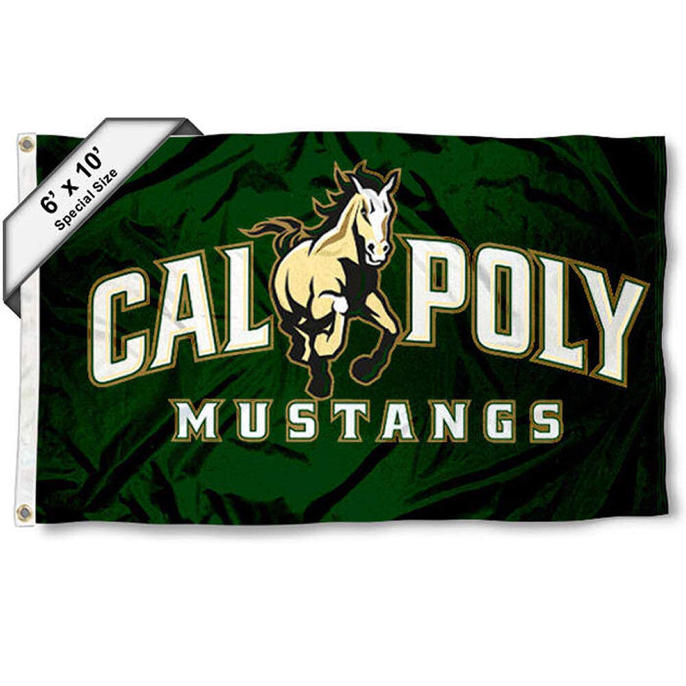 Cal Poly Mustangs 6x10 Feet College Flag - Durable Outdoor/Indoor Banner for Tailgating, Dorms & School Spirit - College Flags & Banners Co.