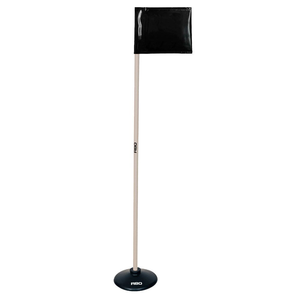 R80 Artificial Surface Indoor Pole with Rigid Flag - Perfect for Indoor Sports, Training, and Flag Football Games