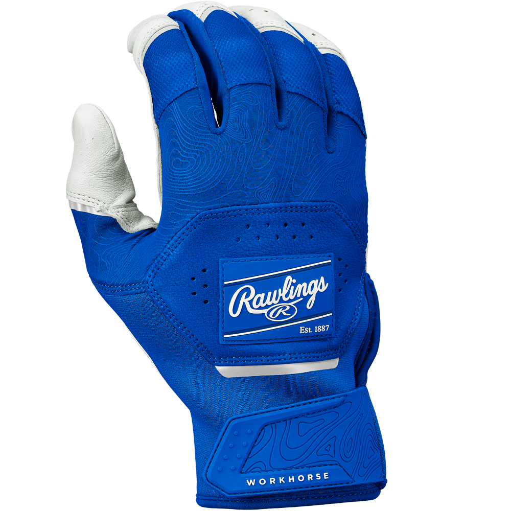 Rawlings Workhorse Adult Batting Gloves WH25BG - Durable Baseball & Softball Training Gloves for Men & Women - Perfect for Hitting Practice, Fielding & Batting Cage Sessions