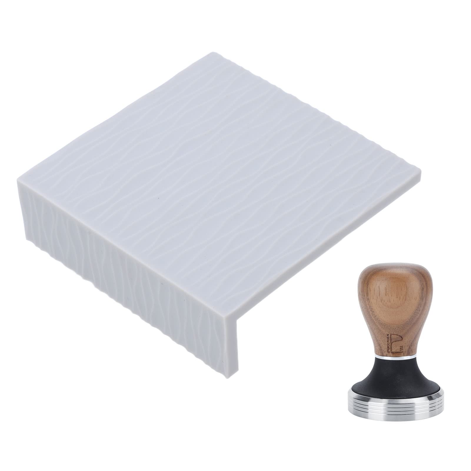 Premium 58mm Coffee Tamper Mat - Non-Slip Flexible Espresso Tamping Pad for Baristas & Home Brewing (Grey) | Perfect for Espresso Machines, Coffee Shops & Home Coffee Stations