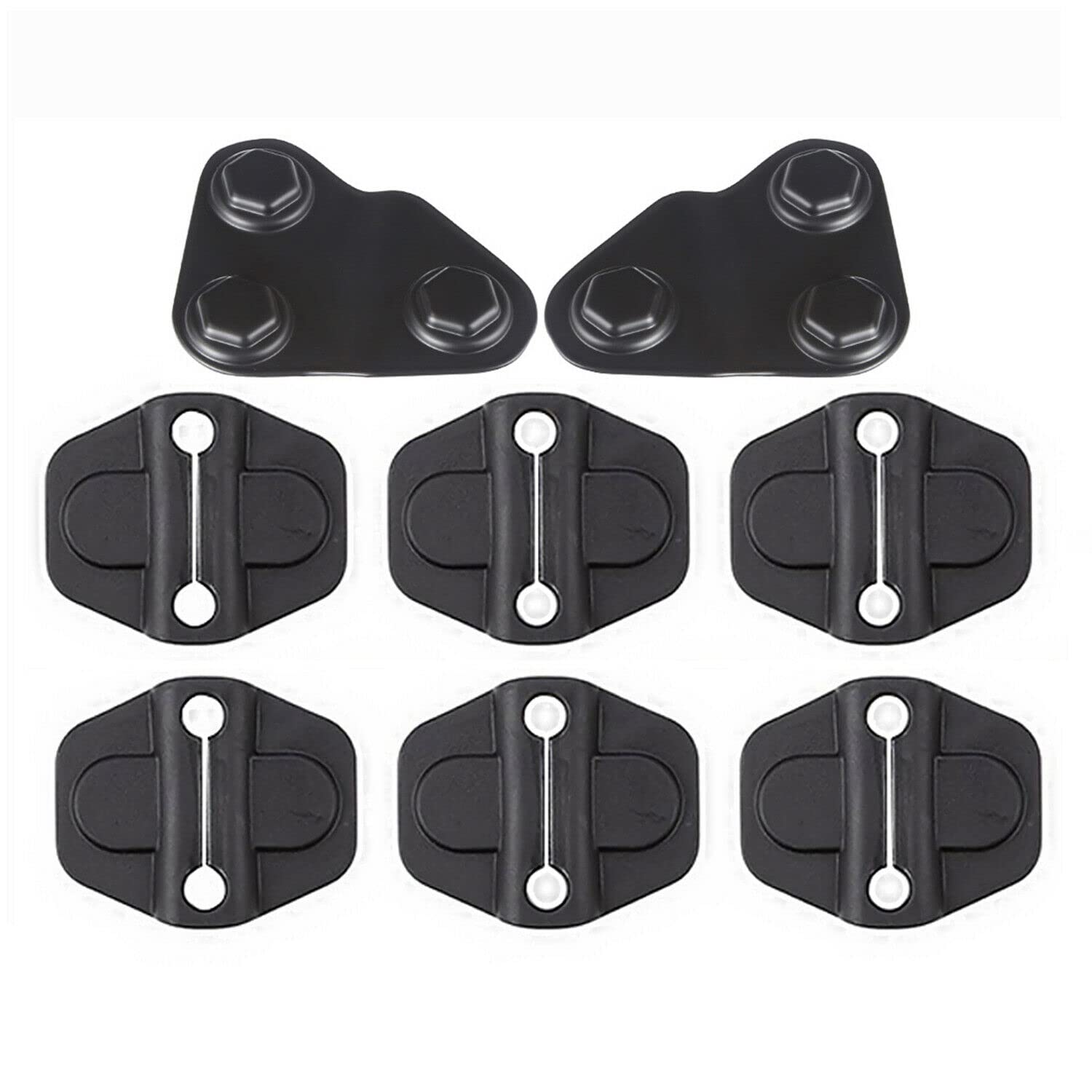 Jeep Wrangler JL JT Willys Door Lock Cover Screw Protector Trim (2018-2021) - Anti-Theft Security Upgrade for Off-Road Adventures & Urban Driving