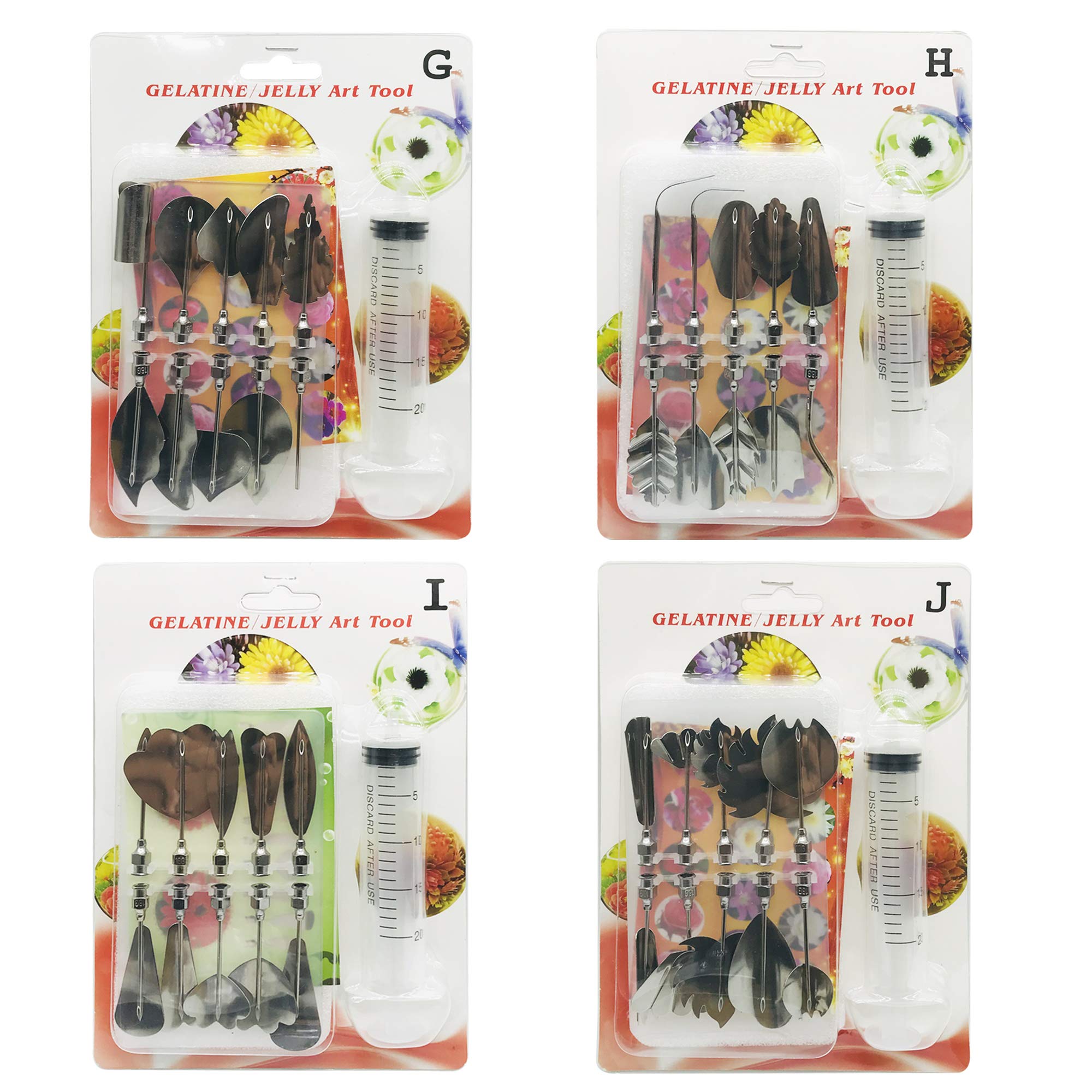 Woohome 40-Piece 3D Gelatin Jelly Cake Decorating Tools Set - Includes Pudding Pastry Nozzles for Cake Decoration, Jelly Making, and DIY Dessert Creations - Perfect for Home Baking, Party Treats, and Professional Pastry Chefs
