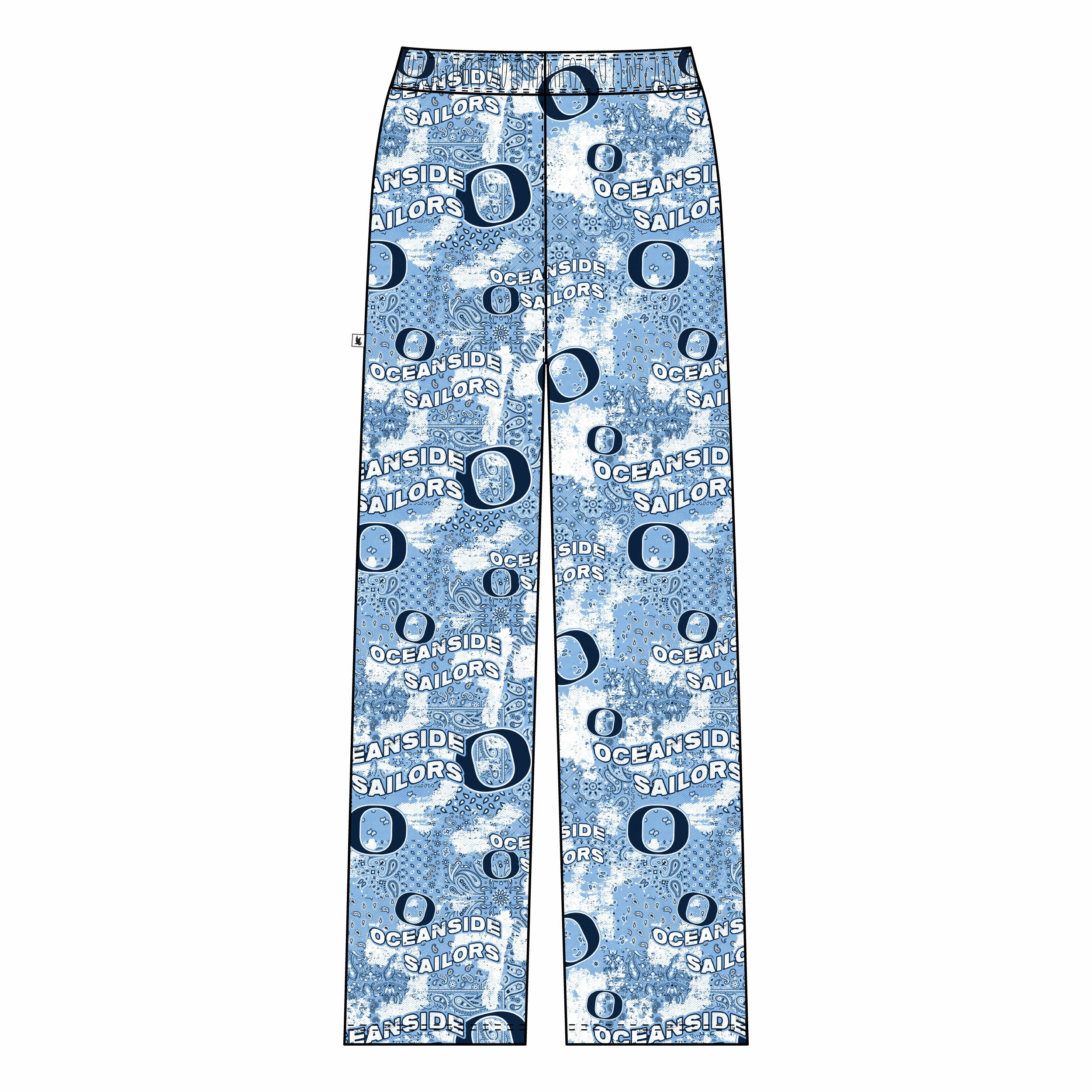 Youth & Adult Oceanside Sailors Paisley Lounge Pants - Soft Comfortable Pajama Bottoms for Men and Women - Perfect for Relaxing at Home, Lounging or Beachside Vacation