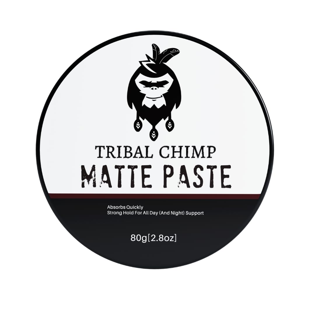 Matte Hair Styling Paste for Men - Medium to Strong Hold, Natural Finish, Easy Wash Out - Texturizing Wax for All Hair Types (80g) - Perfect for Everyday Styling, Pompadours & Volume Boost