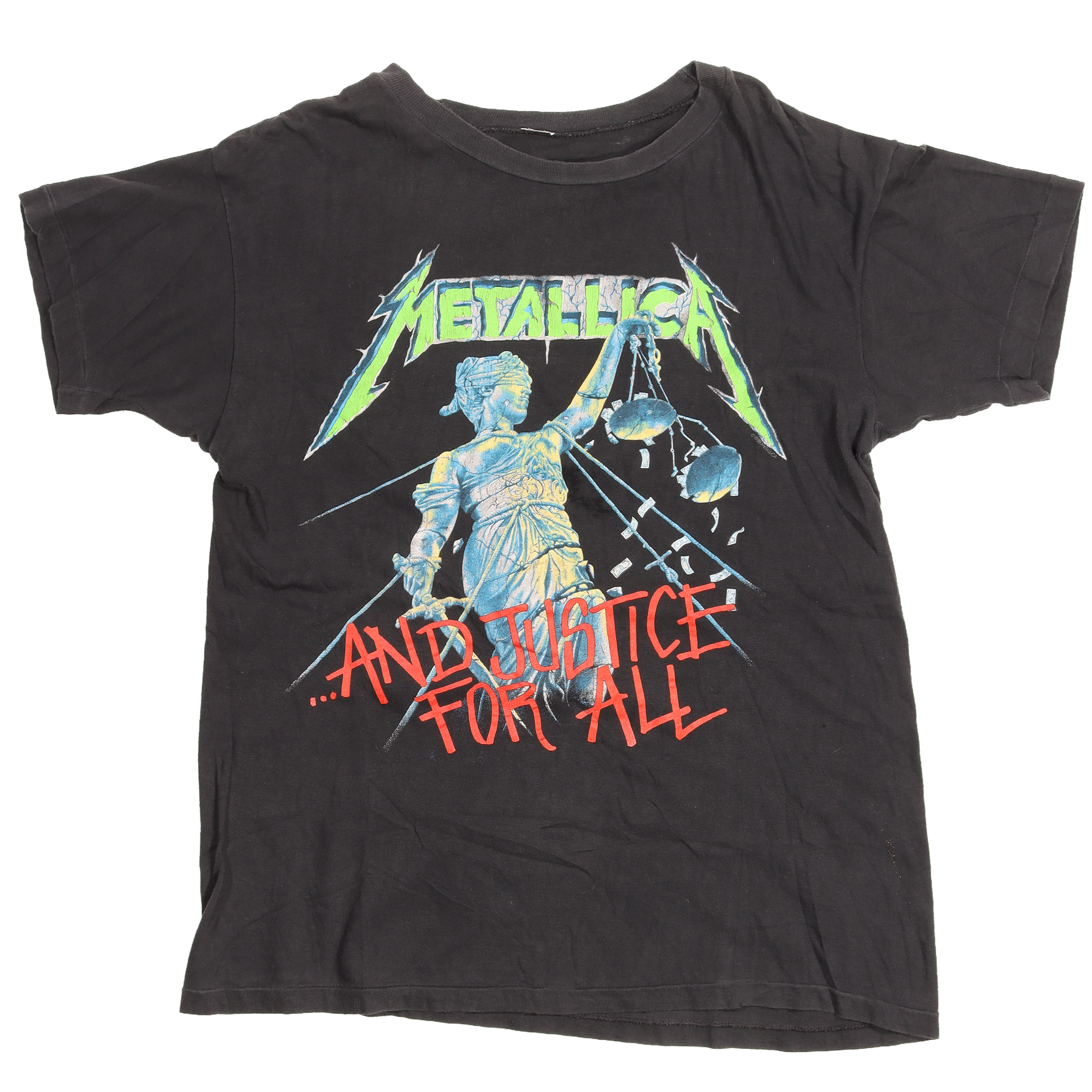 Vintage 1988 Metallica 'Justice For All' Band Tour T-Shirt - Classic Rock Music Merch for Concerts & Gifts