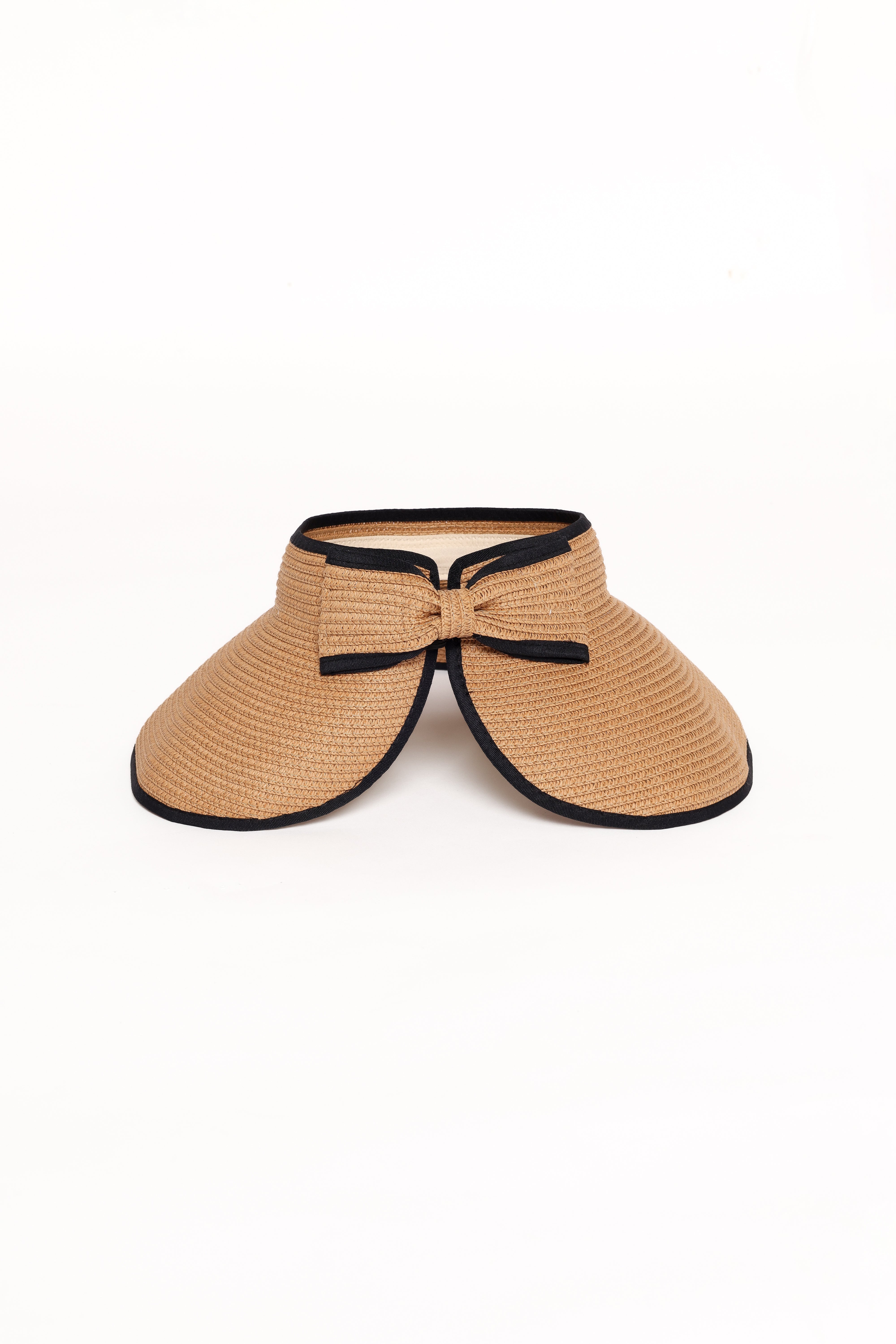 Brigid Hat for Women - Stylish Tan & Black Wide Brim Sun Hat for Outdoor, Beach, and Summer Fashion