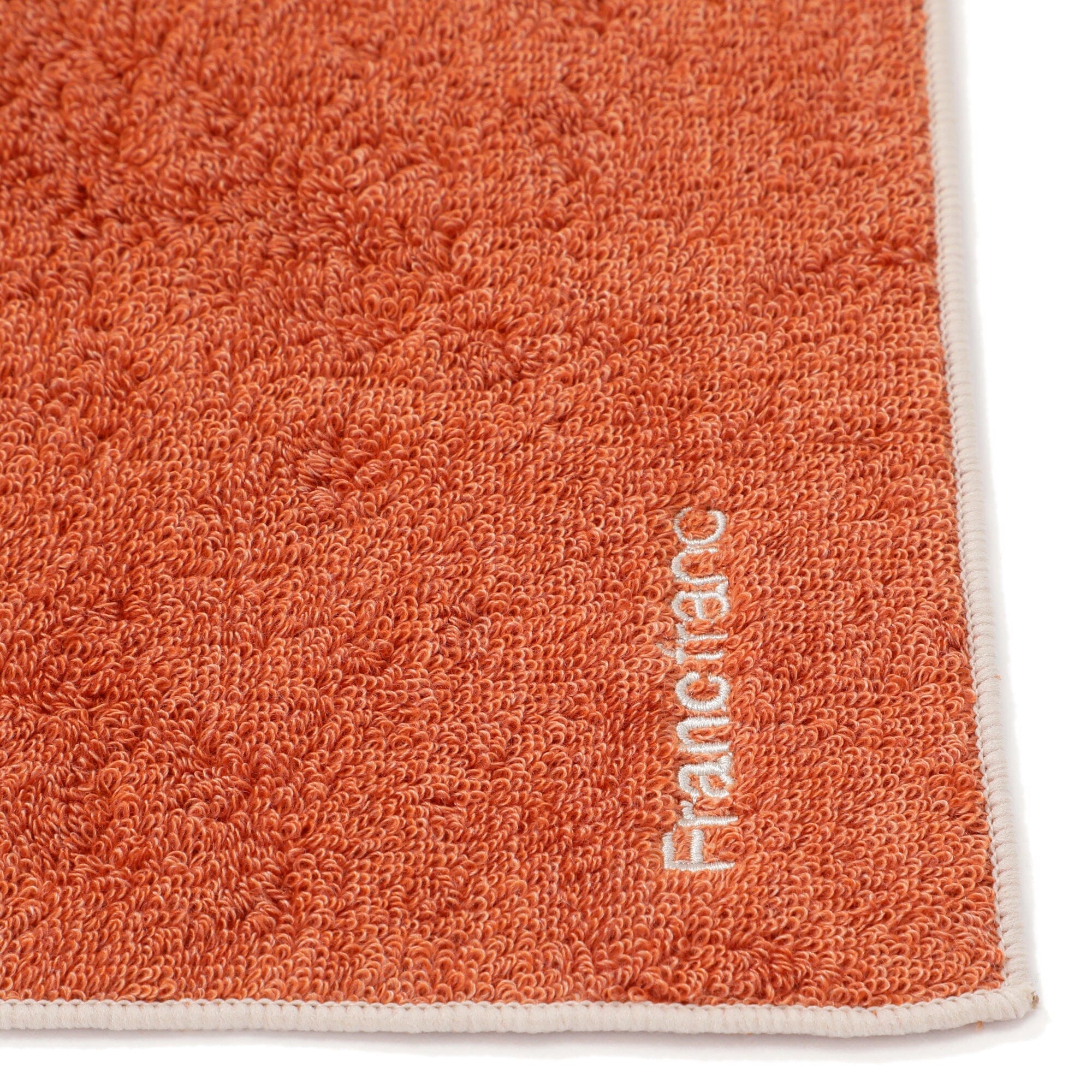 Antibacterial Deodorizing Quick Dry Face Towel - Soft & Absorbent Microfiber for Gym, Travel & Daily Skincare - Orange