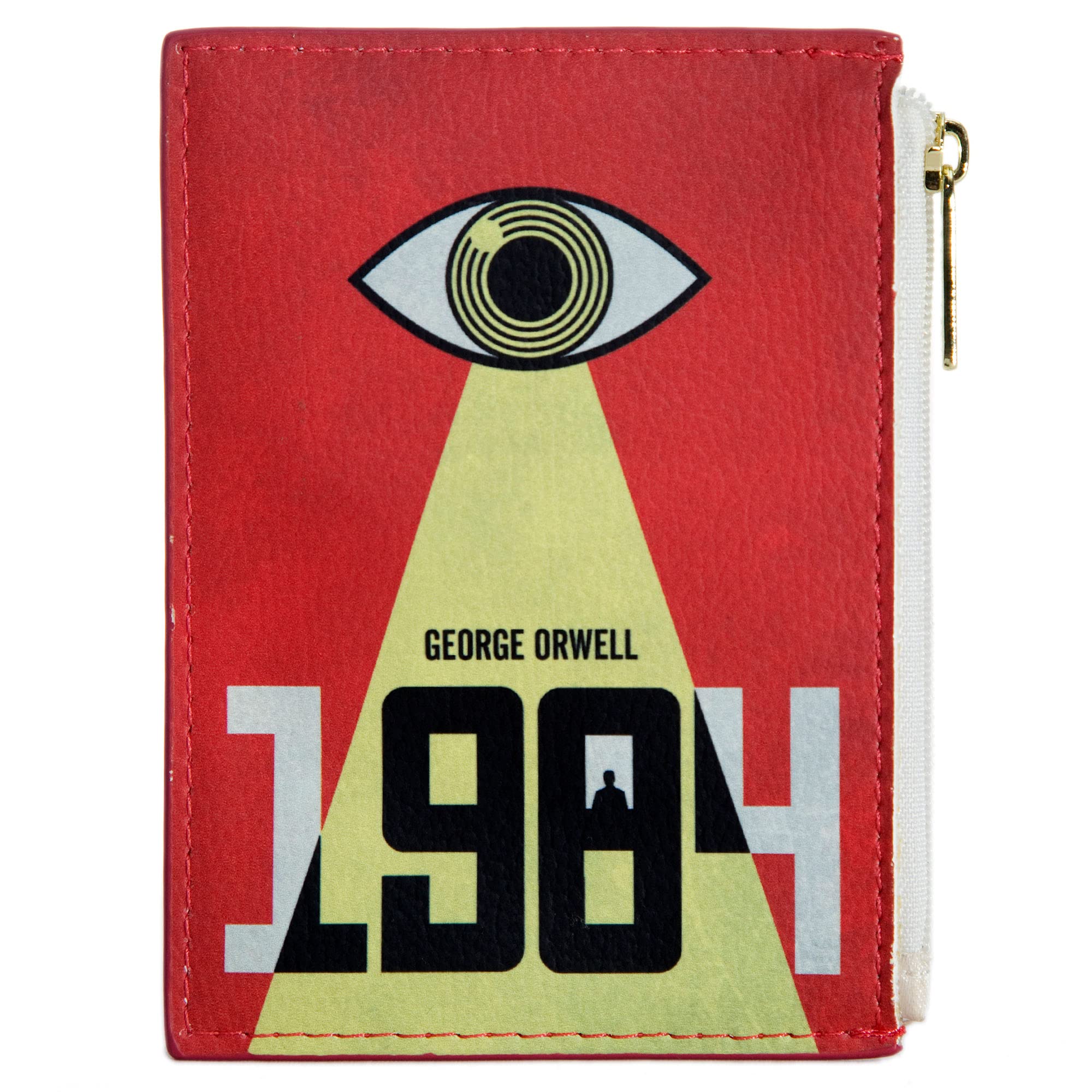 1984 by George Orwell Themed Coin Purse - Vintage Book Lover Gift for Women | Literary Accessories for Book Club Members, Readers & Writers | Compact Wallet for Coins, Keys & Small Essentials - Perfect for Reading Cafés, Library Visits & Bookstore Shopping