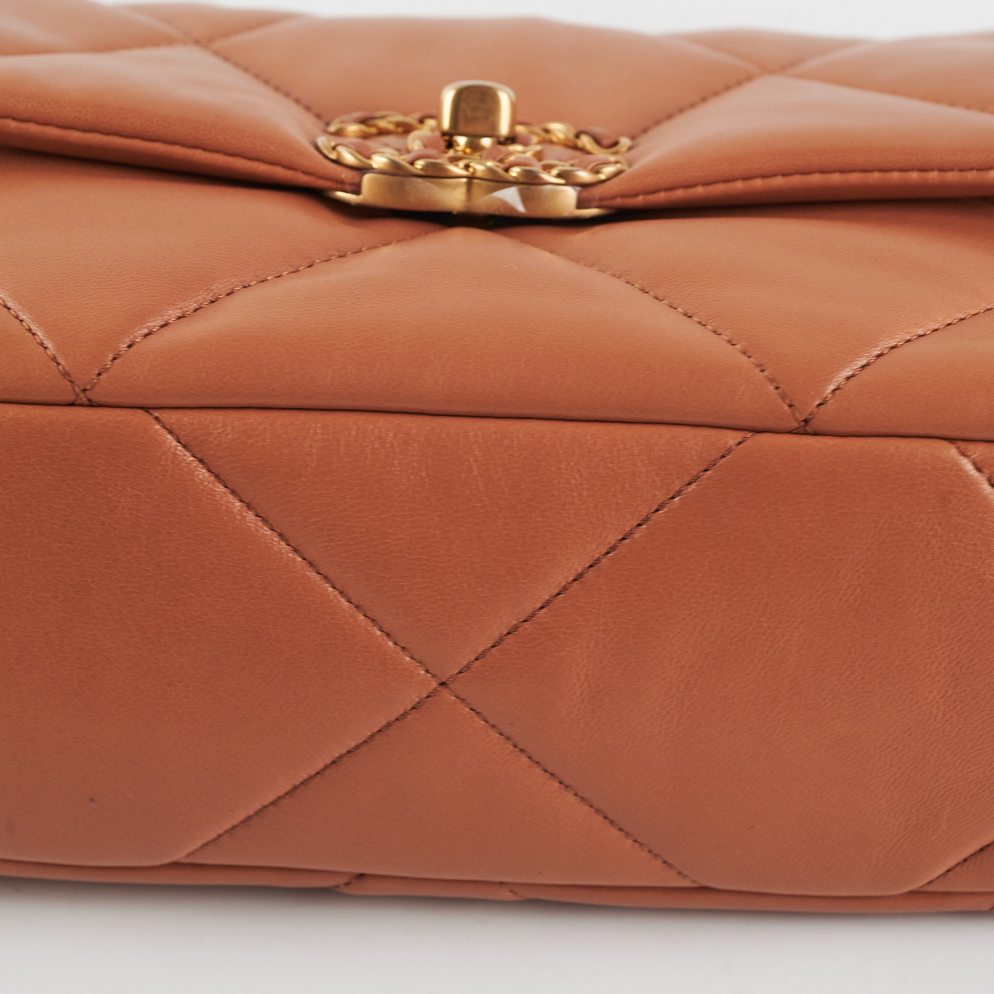Chanel 19 Small Caramel 21P Handbag with Microchip - Luxury Designer Shoulder Bag for Women, Perfect for Daily Use, Work & Special Occasions