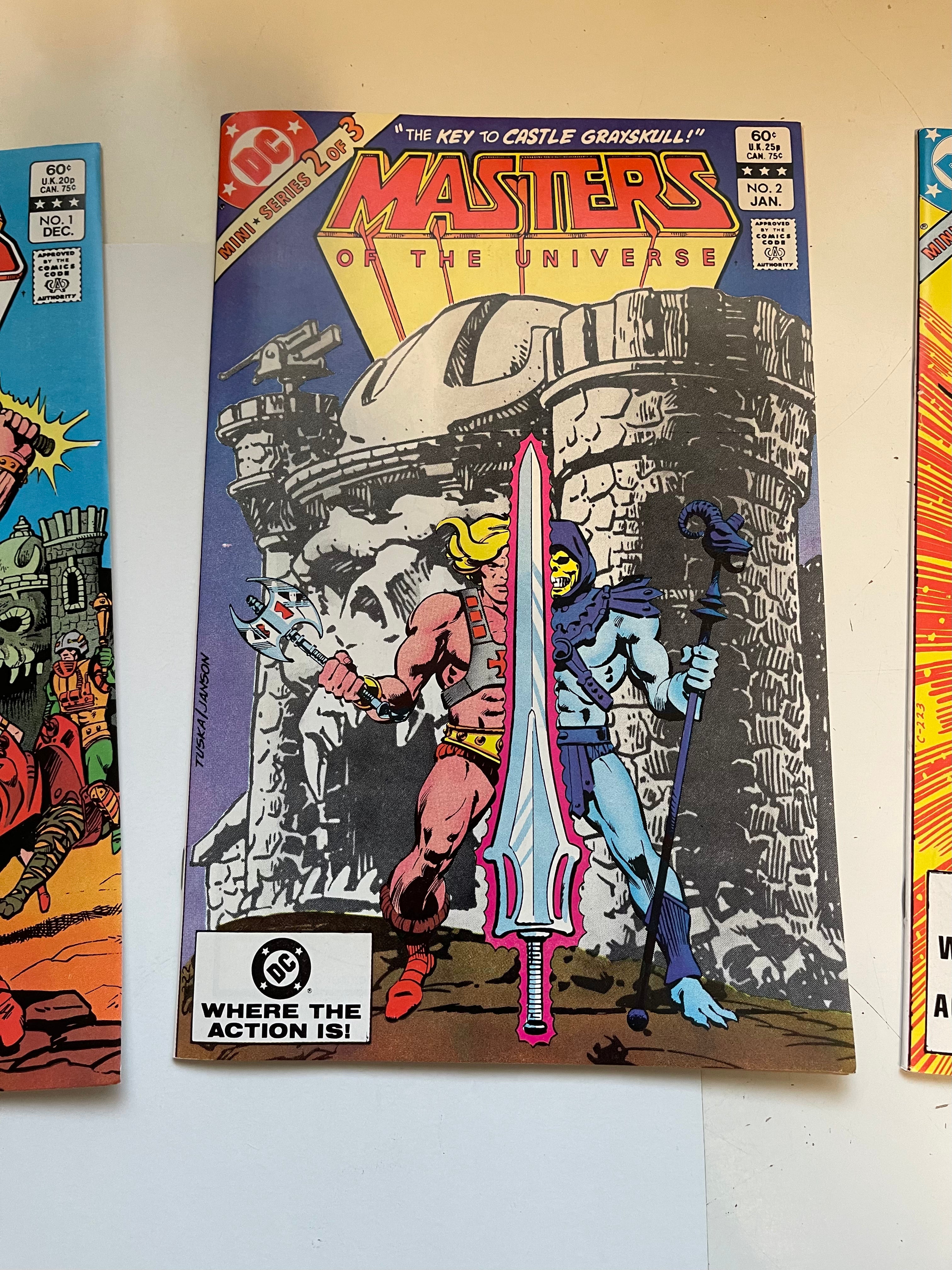 Masters of the Universe 3 Comics Mini Series 1982 - Vintage He-Man Collectible for Fans & Comic Book Enthusiasts | Perfect for Display, Gifts & Nostalgic Collections