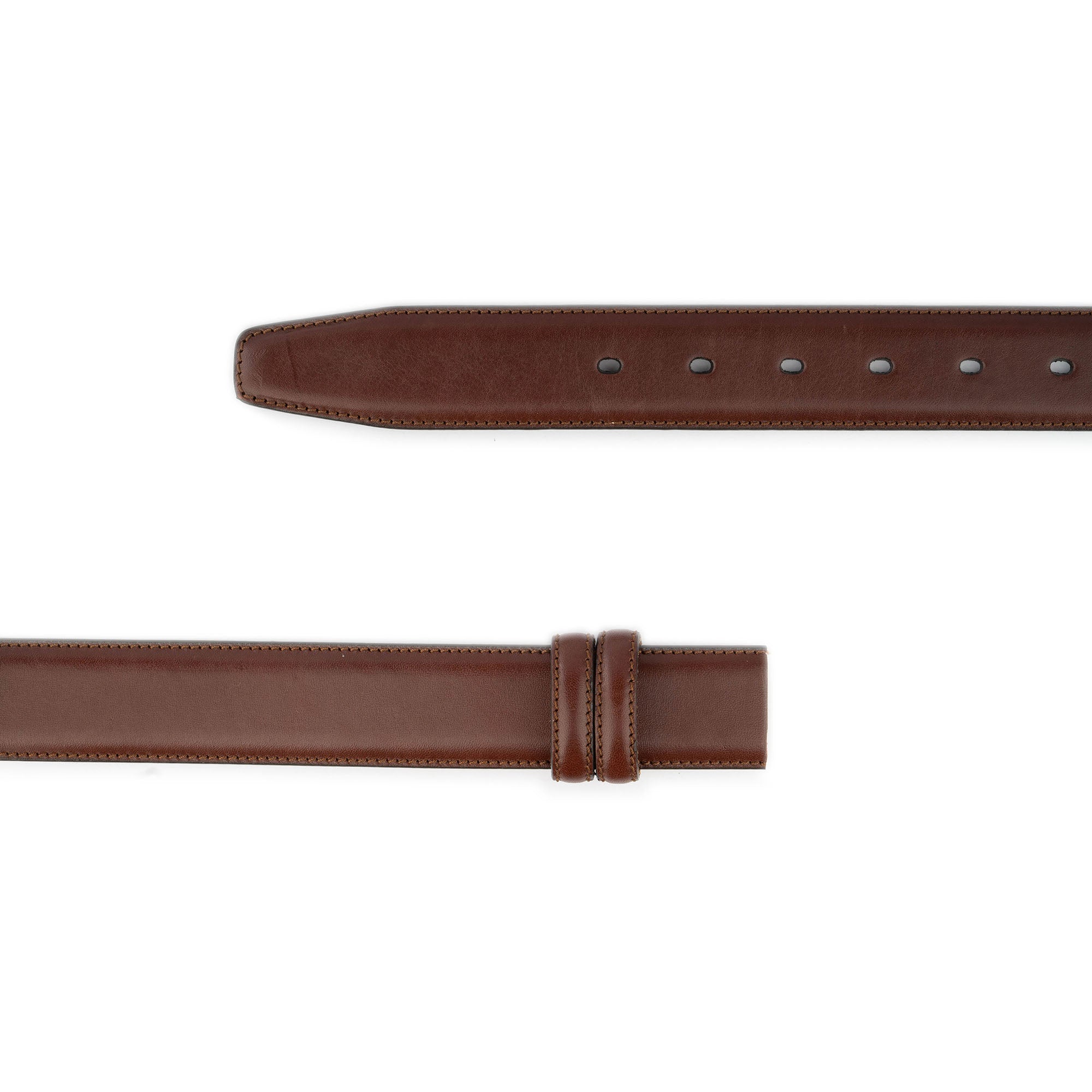 Genuine Leather Brown Men's Belt Strap - 1 3/8 Inch Adjustable Width - Compatible with Montblanc Buckles - Perfect for Business, Casual & Formal Wear