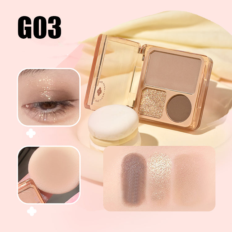 Gogotales Compact Blush & Eyeshadow Palette - Portable Makeup Kit for Travel, On-the-Go Touch Ups, and Everyday Beauty Routine
