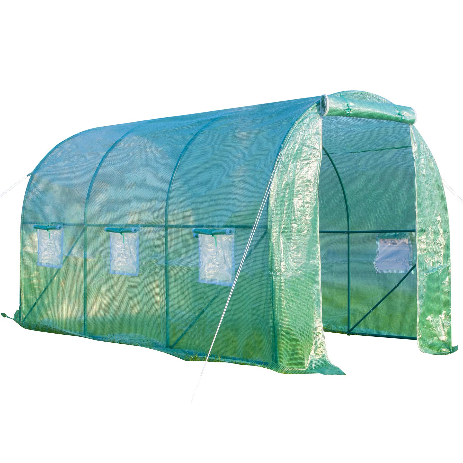 GOJOOASIS 10'x7'x7' Walk-in Greenhouse - Large Portable Outdoor Garden Hot House with Arch Design for Plants & Gardening | Perfect for Backyard, Patio, and Urban Farming
